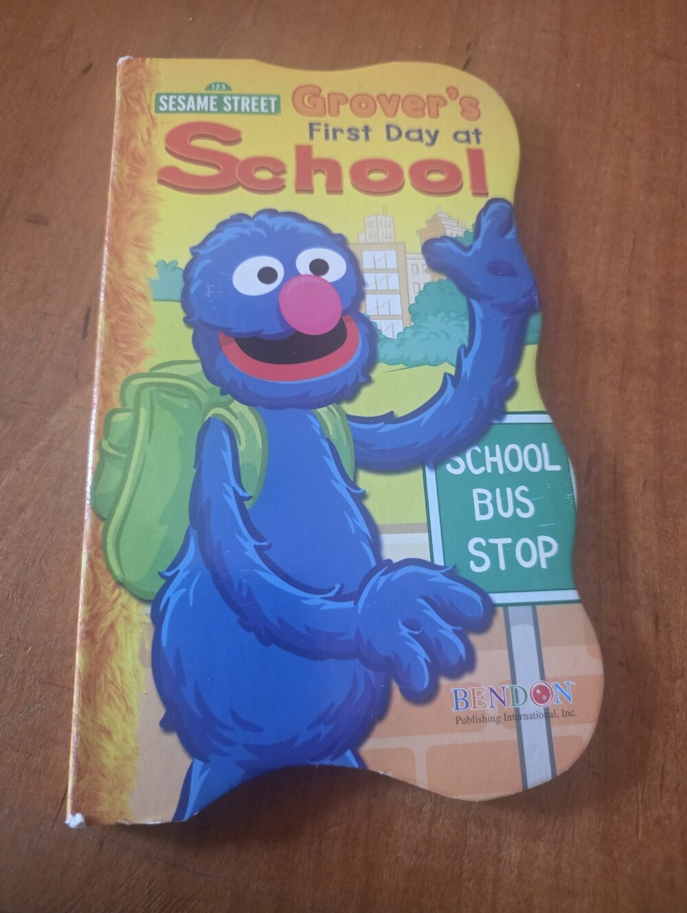 Sesame Street Grover's First Day at School Board Book